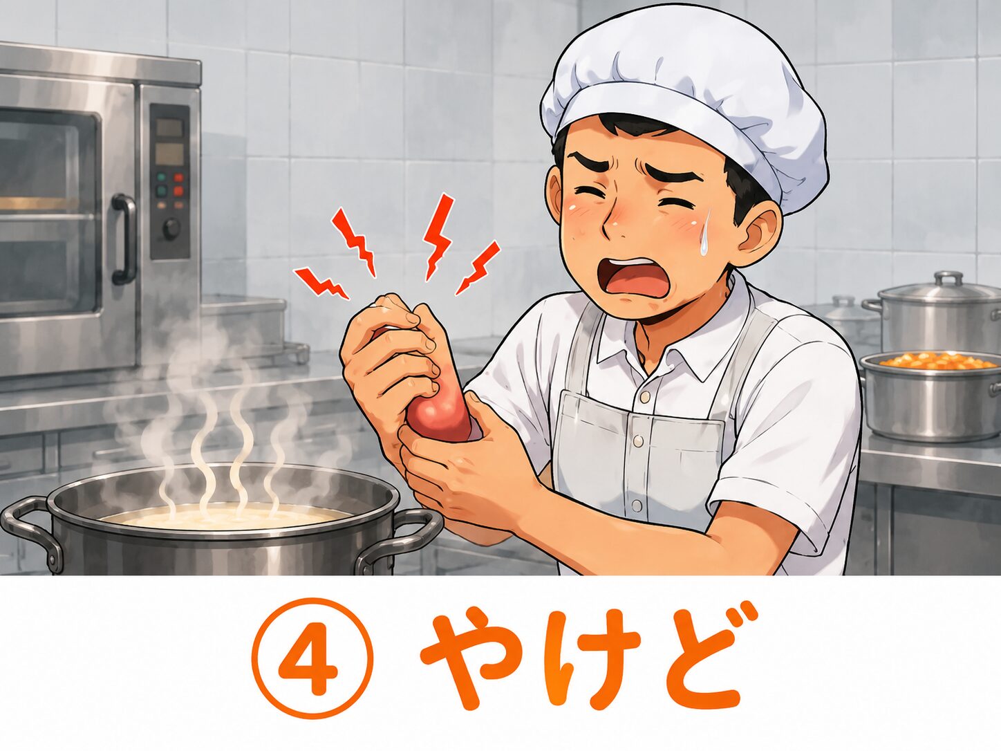 やけどをした