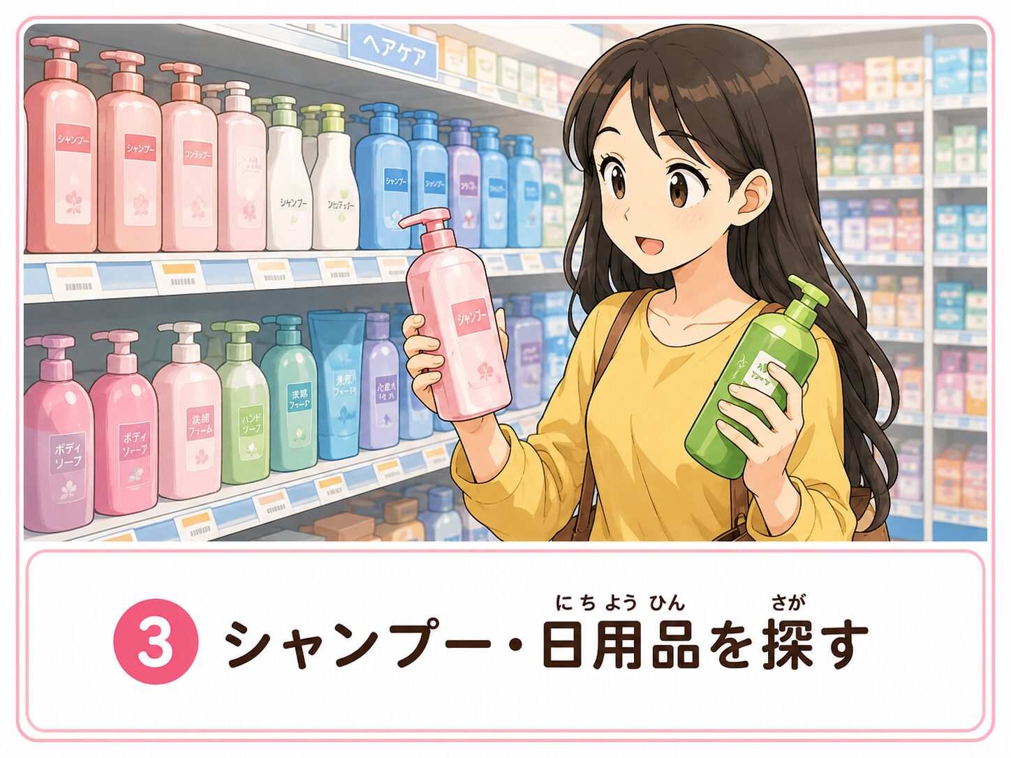 シャンプー・日用品を探す