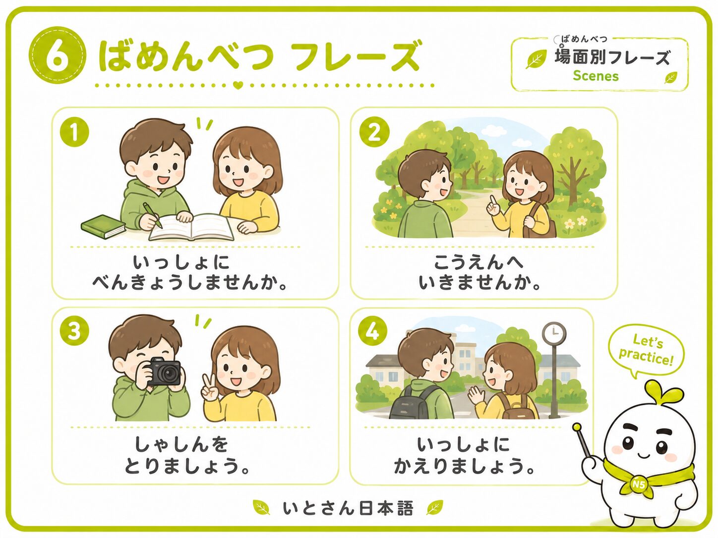場面別フレーズ