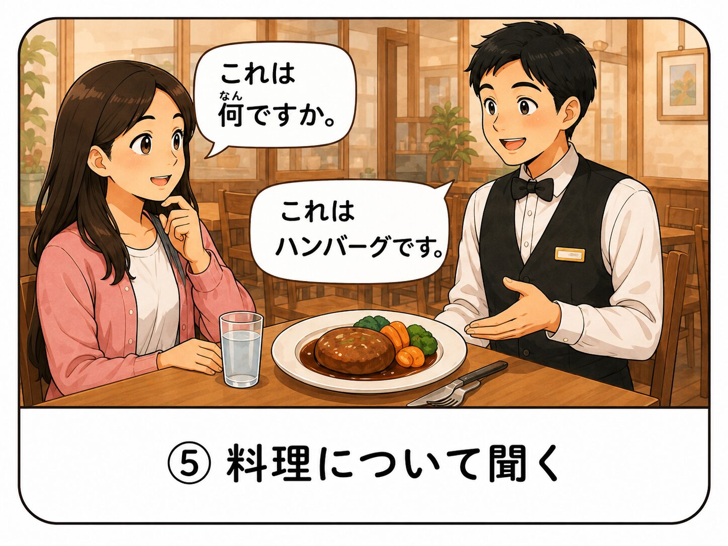 料理について聞く