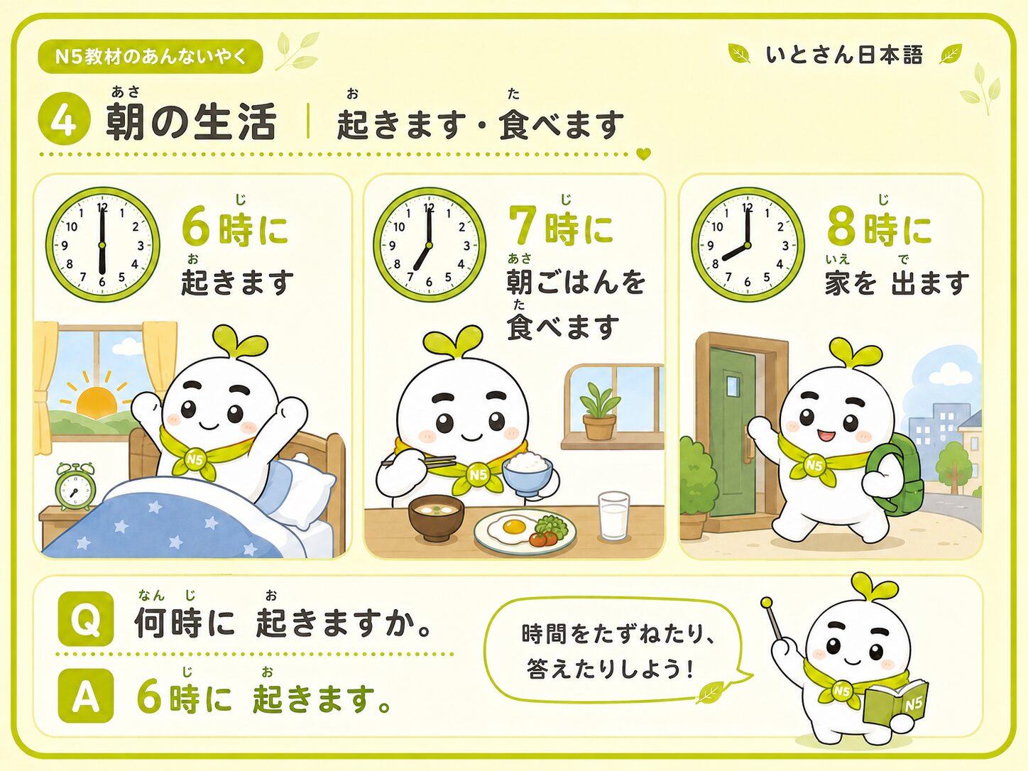 朝の生活