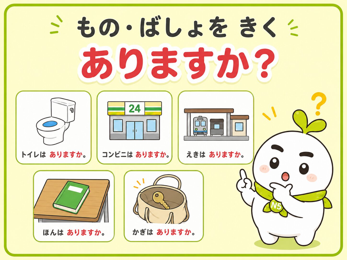 ありますかを練習