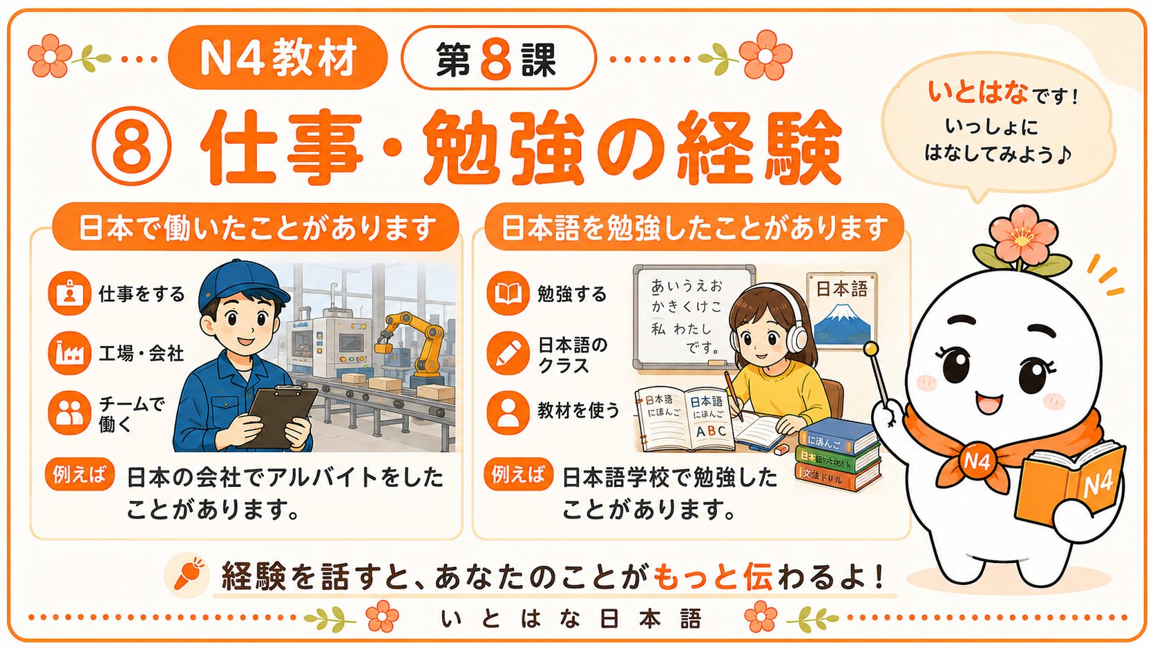 仕事と勉強の経験
