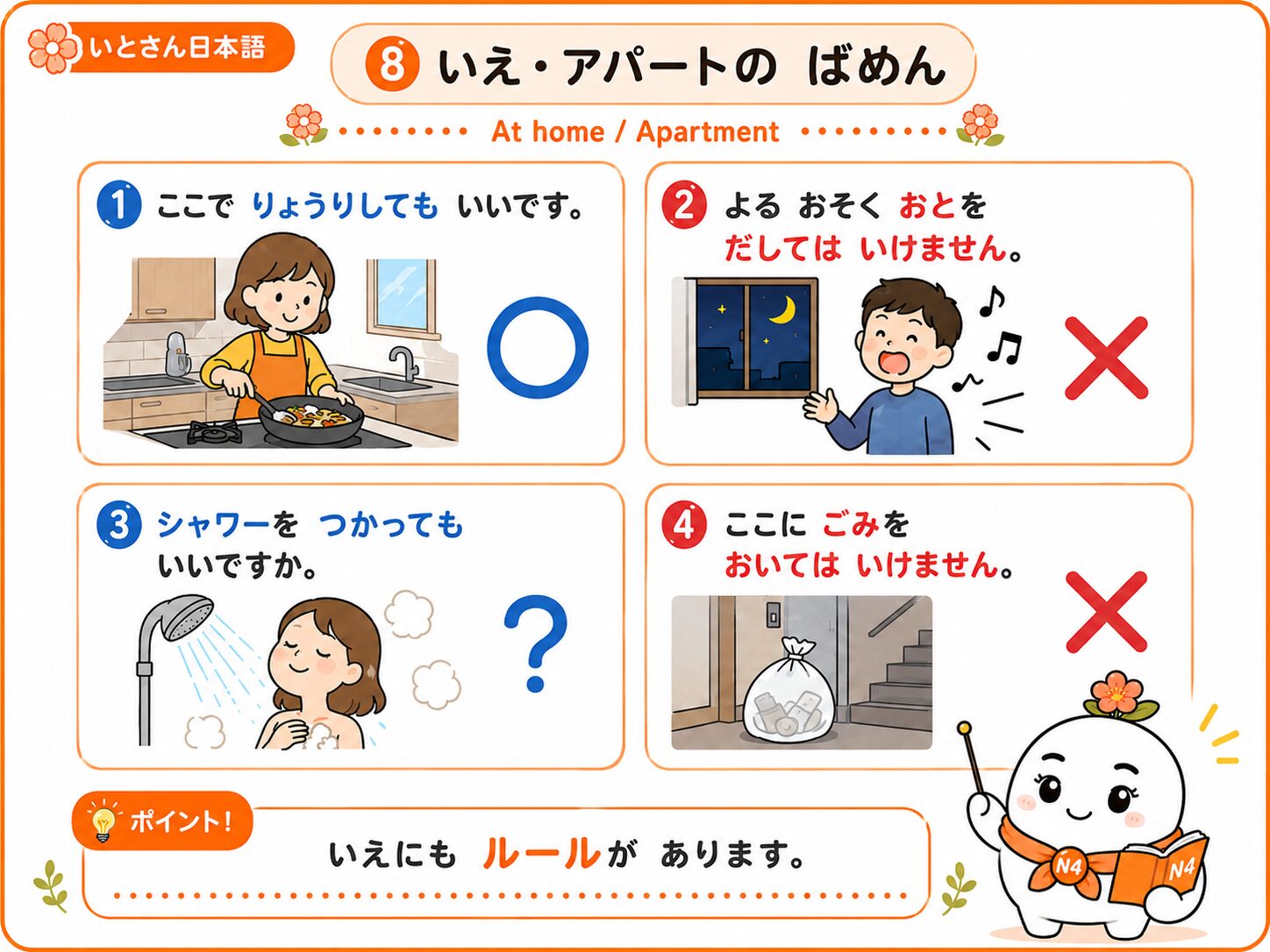 いえとアパートのばめん