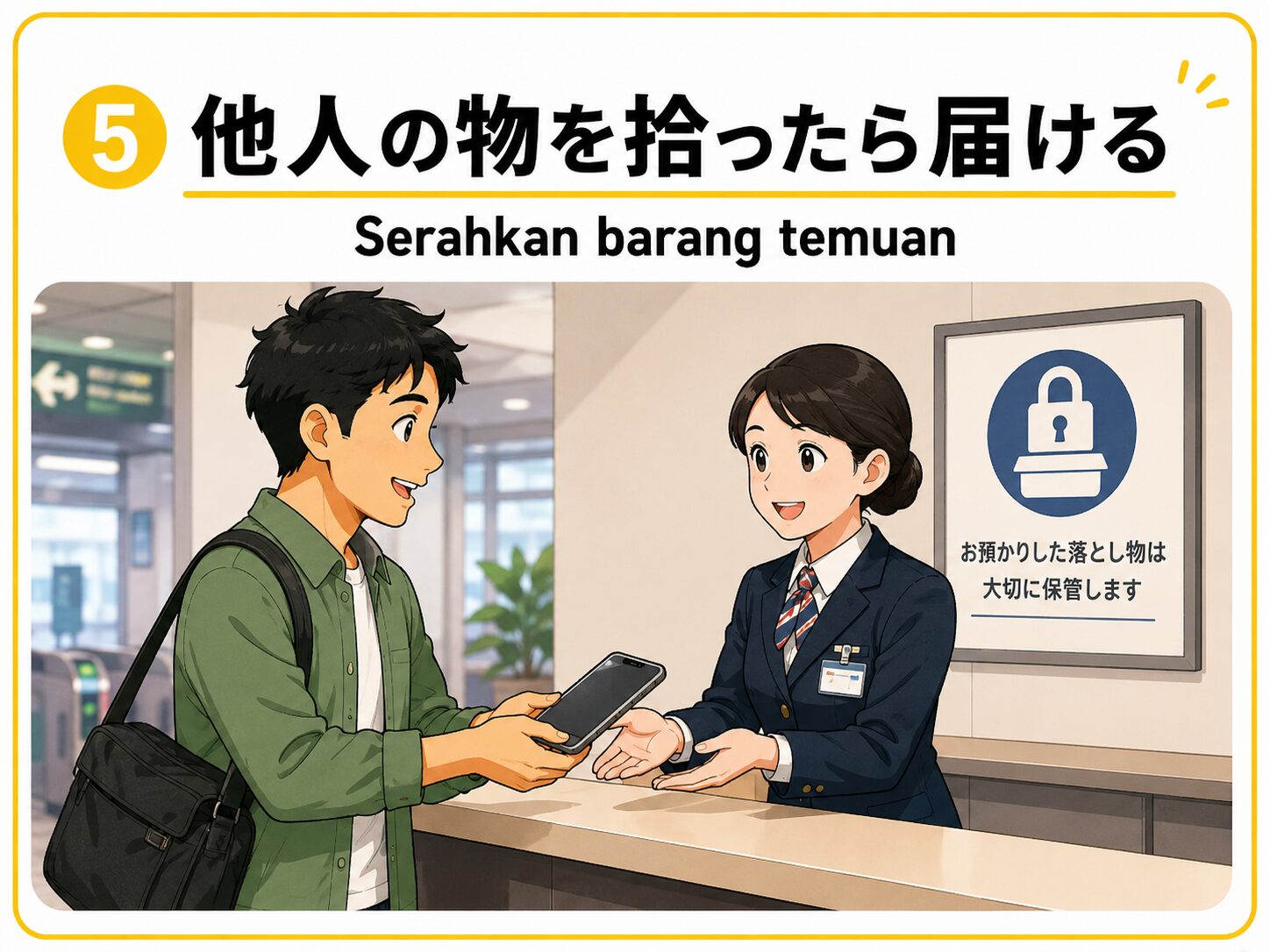 他人の物を拾ったら届ける