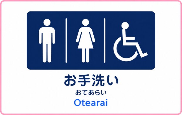 お手洗いの駅案内マーク