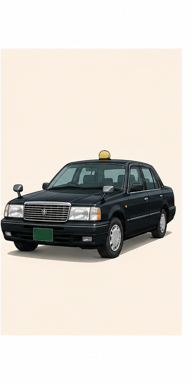 05 タクシーのイラスト