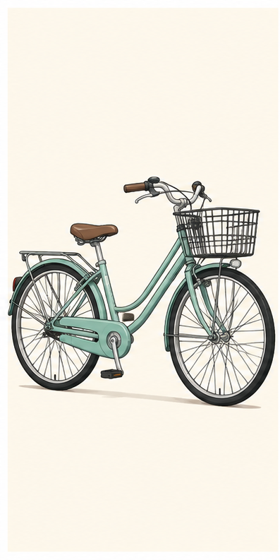 06 自転車のイラスト