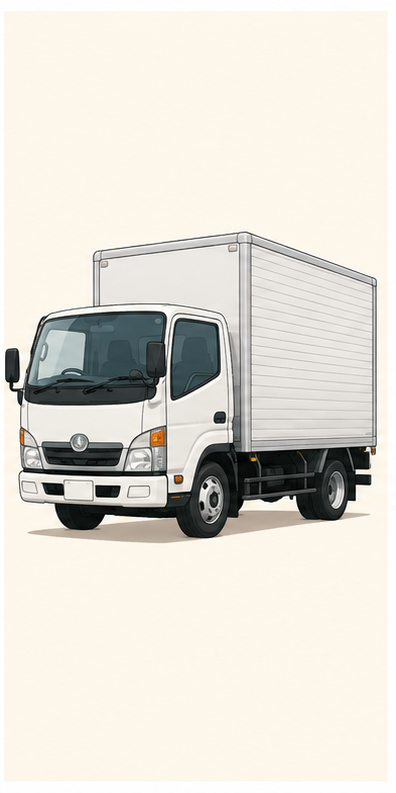 09 トラックのイラスト
