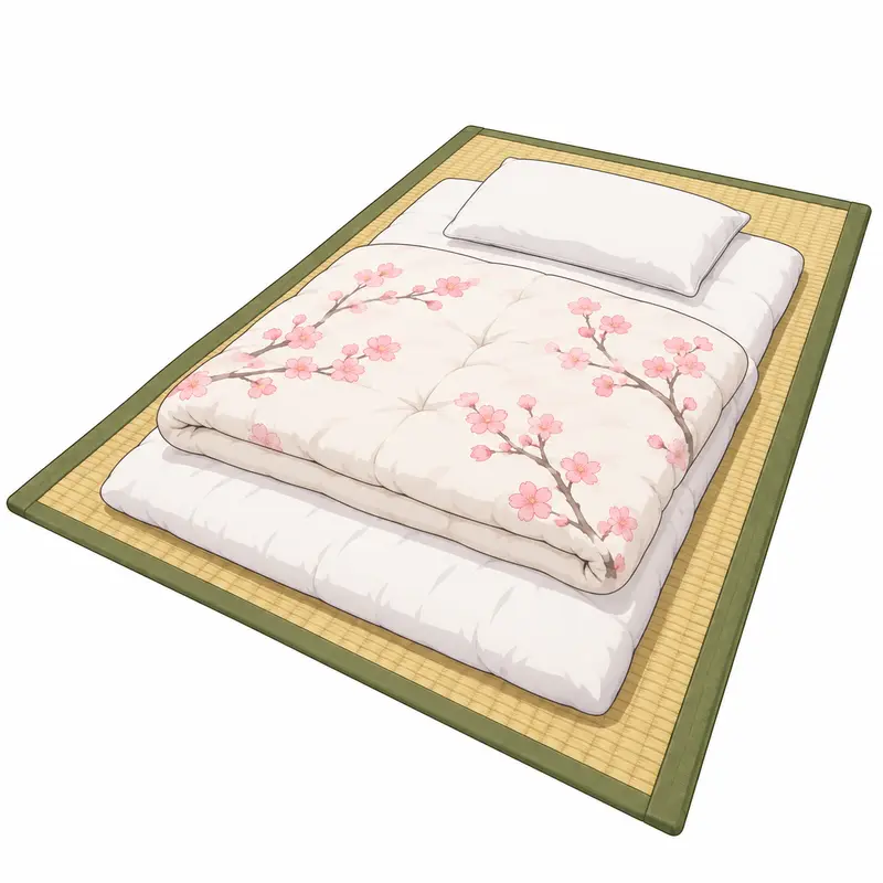 ふとんのイラスト