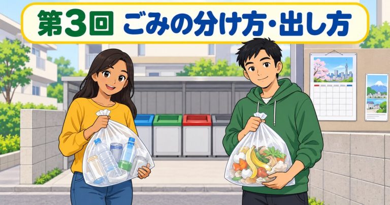 来日1年目 日本生活オリエンテーション第3回 日本のごみの分け方・出し方