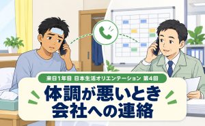 体調が悪いときの日本語と会社への連絡ルール