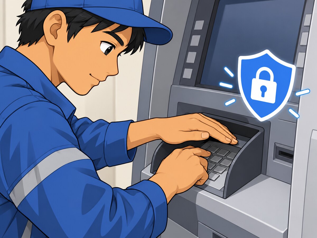 暗証番号を守る教材イラスト